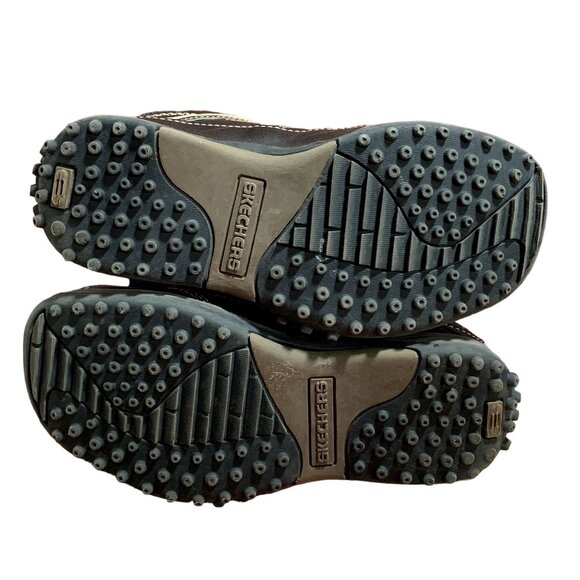 Skechers‎ Shoes Youth Boys Size 1 Brown Lace Up Low Top Hiking Sneaker 91658L - Picture 6 of 12